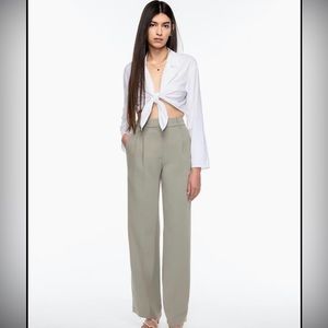 Aritzia Wilfred Effortless Pants, Size 4, Regular Length, Basalt Grey